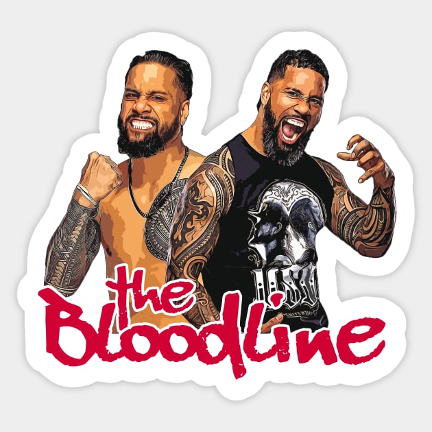 The Bloodline | The Usos Sticker by elmejikono